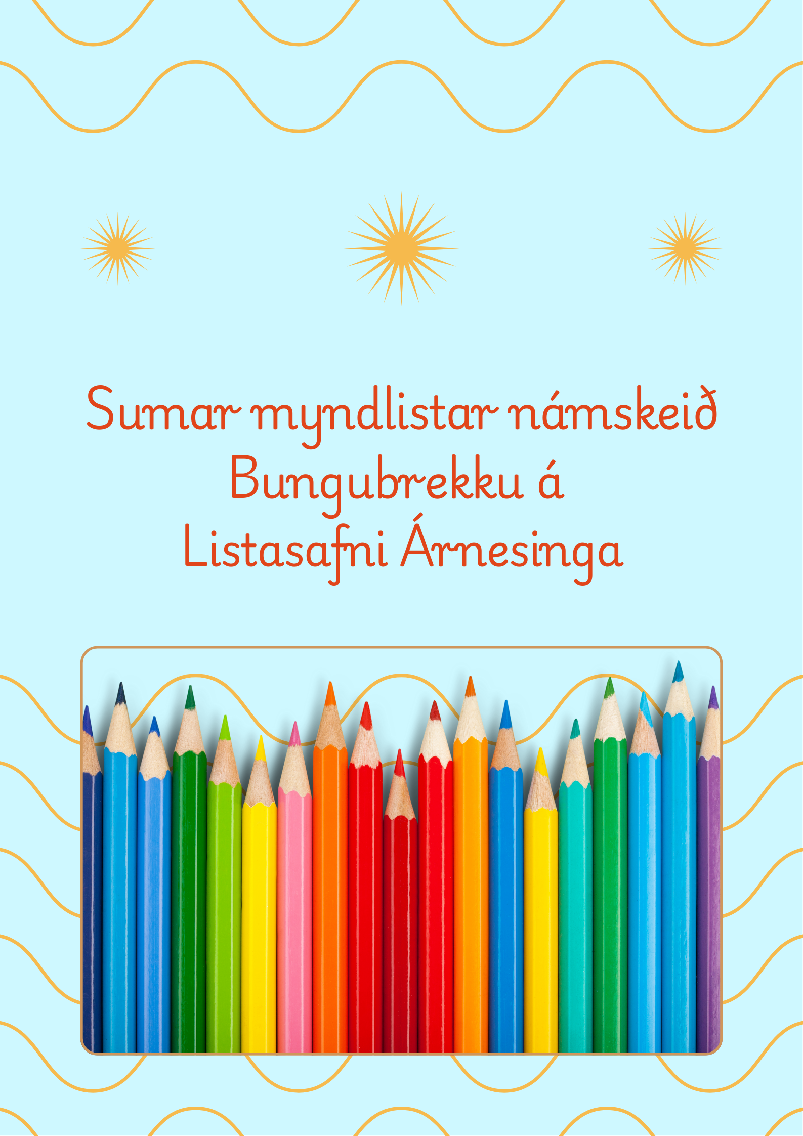 Poster – Summer Drawing Workshop for Kids